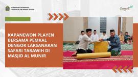 Kapanewon Playen Bersama Pemkal Dengok Laksanakan Safari Tarawih di Masjid Al Munir